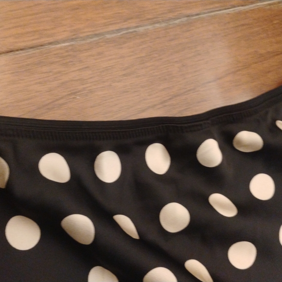 A New Day Polka Dot Maxi Skirt - Black and Cream - Picture 2 of 5